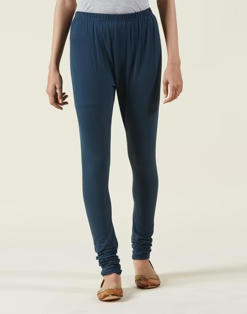 Indigo Cotton Woven Churidar